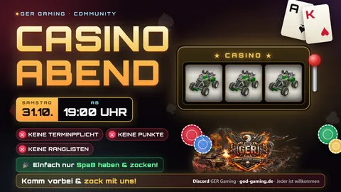 Poster: Casino-Abend, Samstag 31.10.2026, 19 Uhr